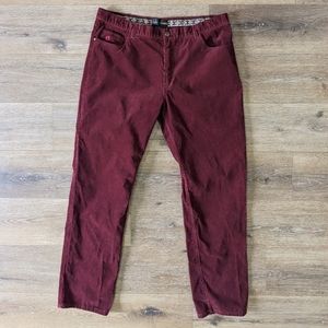 Hang Ten burgundy corduroy pants - SIZE 38